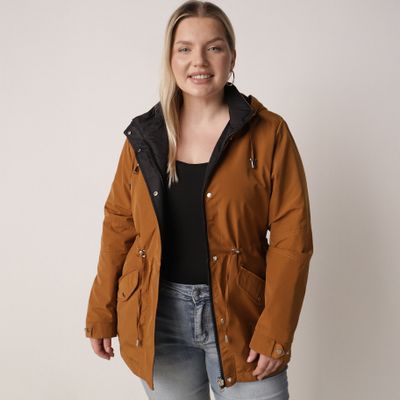 Parka damska casual jesienna born2be ze sklepu: born2be.pl w kategorii: Parki damskie - zdjęcie 054DCF2-170-2564_404478