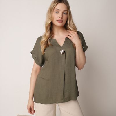 Bluzka damska na lato casual born2be ze sklepu: born2be.pl w kategorii: Bluzki damskie - zdjęcie 054DCF2-170-2564_406114