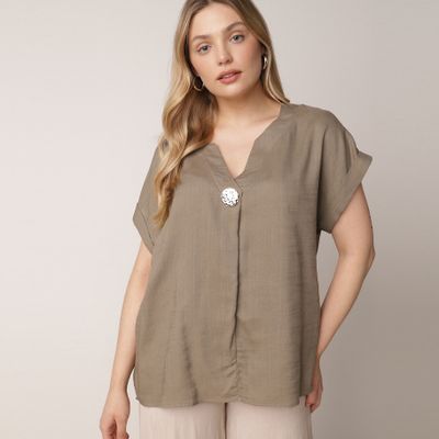 Bluzka damska casual born2be ze sklepu: born2be.pl w kategorii: Bluzki damskie - zdjęcie 054DCF2-170-2564_406116