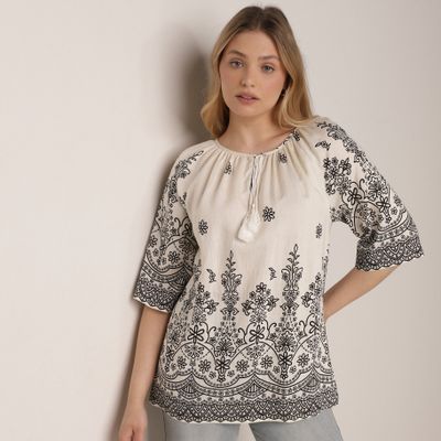 Bluzka damska boho born2be ze sklepu: born2be.pl w kategorii: Bluzki damskie - zdjęcie 054DCF2-170-2564_406304