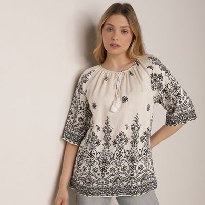 Bluzka damska boho born2be ze sklepu: born2be.pl w kategorii: Bluzki damskie - zdjęcie 054DCF2-170-2564_406304