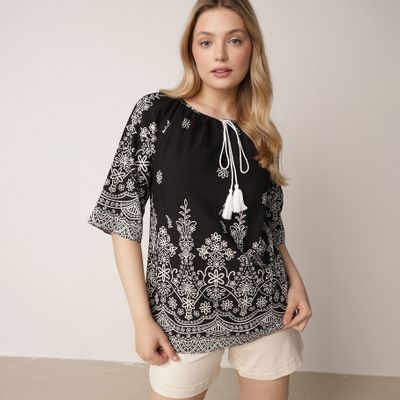 Bluzka damska boho born2be ze sklepu: born2be.pl w kategorii: Bluzki damskie - zdjęcie 054DCF2-170-2564_406306