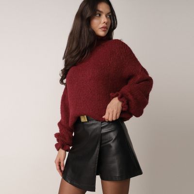 Sweter damski na zimę born2be ze sklepu: born2be.pl w kategorii: Swetry damskie - zdjęcie 054DCF2-170-2564_409359