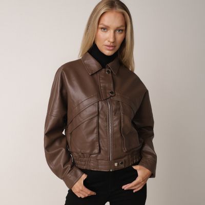 Kurtka damska casual jesienna born2be ze sklepu: born2be.pl w kategorii: Kurtki damskie - zdjęcie 054DCF2-170-2564_409647