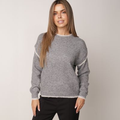Sweter damski casualowy born2be ze sklepu: born2be.pl w kategorii: Swetry damskie - zdjęcie 054DCF2-170-2564_409998