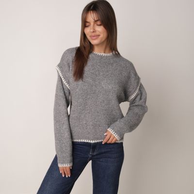 Sweter damski casualowy born2be ze sklepu: born2be.pl w kategorii: Swetry damskie - zdjęcie 054DCF2-170-2564_409998