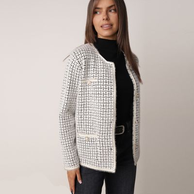 Sweter damski na zimę born2be ze sklepu: born2be.pl w kategorii: Swetry damskie - zdjęcie 054DCF2-170-2564_410013