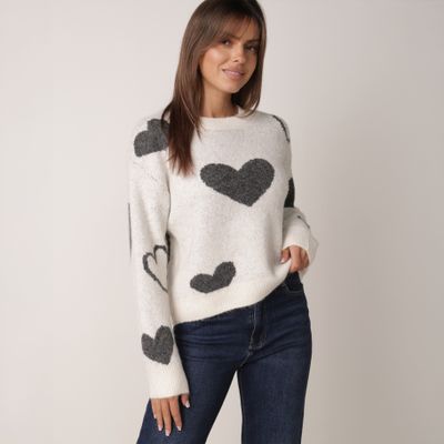Sweter damski casualowy born2be ze sklepu: born2be.pl w kategorii: Swetry damskie - zdjęcie 054DCF2-170-2564_410052