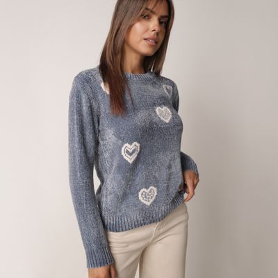 Sweter damski casual born2be ze sklepu: born2be.pl w kategorii: Swetry damskie - zdjęcie 054DCF2-170-2564_410080