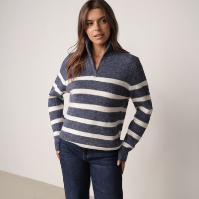 Sweter damski na zimę born2be ze sklepu: born2be.pl w kategorii: Swetry damskie - zdjęcie 054DCF2-170-2564_410450