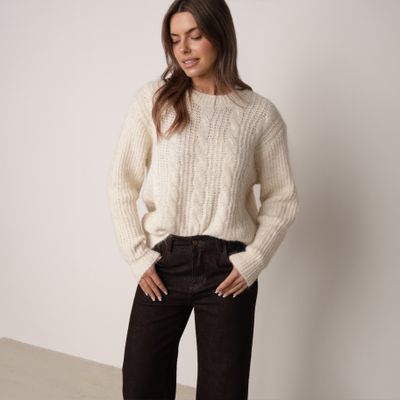 Sweter damski na zimę casual born2be ze sklepu: born2be.pl w kategorii: Swetry damskie - zdjęcie 054DCF2-170-2564_410501