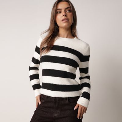 Sweter damski casualowy born2be ze sklepu: born2be.pl w kategorii: Swetry damskie - zdjęcie 054DCF2-170-2564_410508