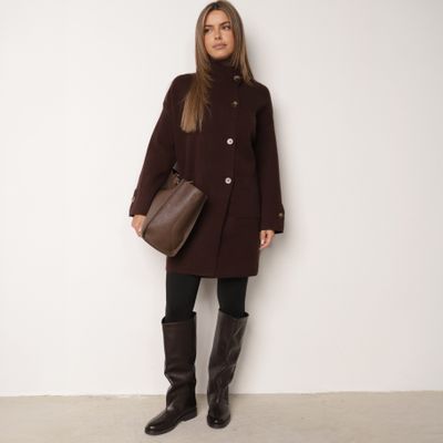 Płaszcz damski jesienny casual born2be ze sklepu: born2be.pl w kategorii: Płaszcze damskie - zdjęcie 054DCF2-170-2564_411048