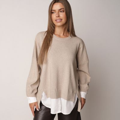 Sweter damski na zimę born2be ze sklepu: born2be.pl w kategorii: Swetry damskie - zdjęcie 054DCF2-170-2564_411098