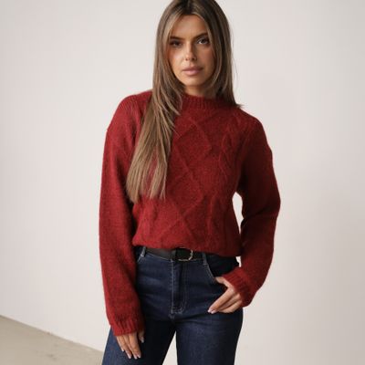 Sweter damski na zimę born2be ze sklepu: born2be.pl w kategorii: Swetry damskie
