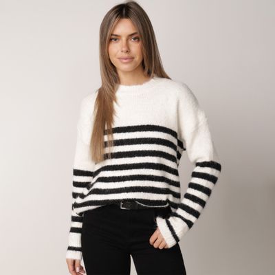 Sweter damski casual na zimę born2be ze sklepu: born2be.pl w kategorii: Swetry damskie