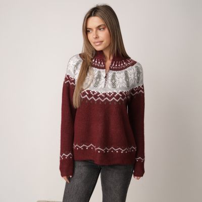 Sweter damski na zimę born2be ze sklepu: born2be.pl w kategorii: Swetry damskie
