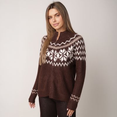 Sweter damski na zimę born2be ze sklepu: born2be.pl w kategorii: Swetry damskie - zdjęcie 054DCF2-170-2564_411384