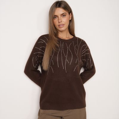 Sweter damski casualowy zimowy born2be ze sklepu: born2be.pl w kategorii: Swetry damskie