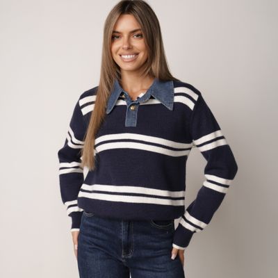 Sweter damski casual born2be ze sklepu: born2be.pl w kategorii: Swetry damskie