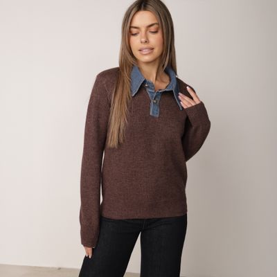 Sweter damski na zimę born2be ze sklepu: born2be.pl w kategorii: Swetry damskie
