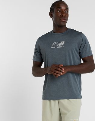 New Balance - T-shirt męski na wiosnę sportowy ze sklepu: New Balance Poland w kategorii: T-shirty męskie - zdjęcie 08F3FC-30B-10813_3214193