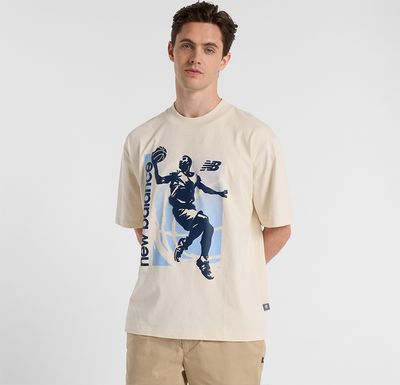 T-shirt męski młodzieżowy New Balance ze sklepu: New Balance Poland w kategorii: T-shirty męskie - zdjęcie 08F3FC-30B-10813_3214440