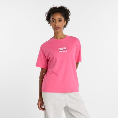 Bluzka damska w sportowym stylu na wiosnę New Balance ze sklepu: New Balance Poland w kategorii: Bluzki damskie - zdjęcie 08F3FC-30B-10813_3214859