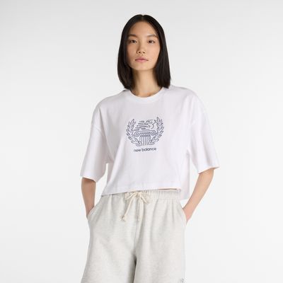 Bluzka damska w sportowym stylu New Balance ze sklepu: New Balance Poland w kategorii: Bluzki damskie - zdjęcie 08F3FC-30B-10813_3214982