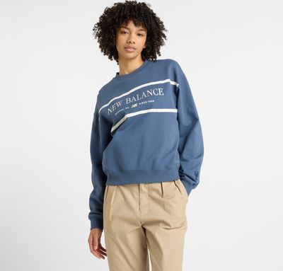 Bluza damska w stylu młodzieżowym New Balance ze sklepu: New Balance Poland w kategorii: Bluzy damskie - zdjęcie 08F3FC-30B-10813_3215009