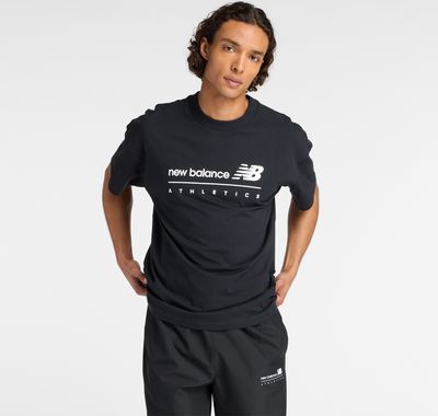 T-shirt męski na wiosnę New Balance ze sklepu: New Balance Poland w kategorii: T-shirty męskie - zdjęcie 08F3FC-30B-10813_3215826