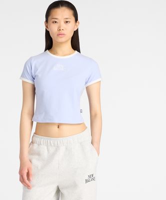 Bluzka damska w sportowym stylu New Balance ze sklepu: New Balance Poland w kategorii: Bluzki damskie - zdjęcie 08F3FC-30B-10813_3216346
