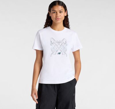 Bluzka damska sportowa w stylu młodzieżowym New Balance ze sklepu: New Balance Poland w kategorii: Bluzki damskie - zdjęcie 08F3FC-30B-10813_3216418