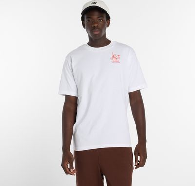 T-shirt męski w sportowym stylu na wiosnę New Balance ze sklepu: New Balance Poland w kategorii: T-shirty męskie - zdjęcie 08F3FC-30B-10813_3217226