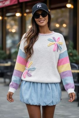 Sweter damski wiosenny ze sklepu: STYLOWO w kategorii: Swetry damskie - zdjęcie 0DC0A2-EAA-13173_9022