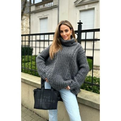 Sweter damski casual na zimę ze sklepu: STYLOWO w kategorii: Swetry damskie - zdjęcie 0DC0A2-EAA-13173_8047