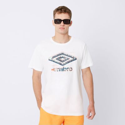 Umbro - T-shirt męski w stylu młodzieżowym ze sklepu: 50style.pl w kategorii: T-shirty męskie - zdjęcie 110026D-FE4-6238_UL124TSM06002
