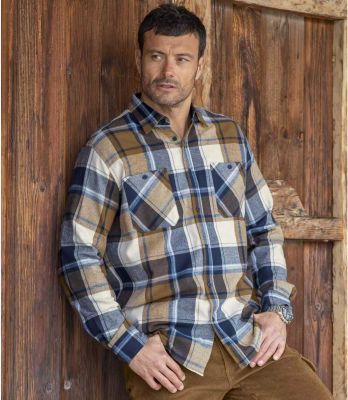 Koszula męska casual Atlas For Men ze sklepu: Atlas For Men w kategorii: Koszule męskie - zdjęcie 15A918-39C-13902_10194400