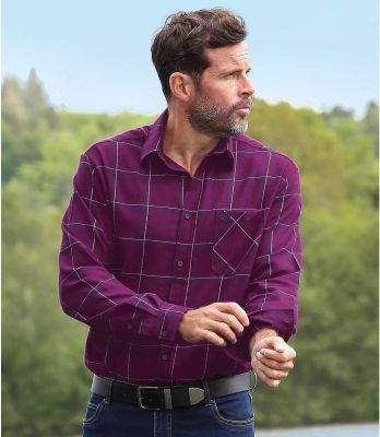 Koszula męska jesienna casual Atlas For Men ze sklepu: Atlas For Men w kategorii: Koszule męskie - zdjęcie 15A918-39C-13902_10339060