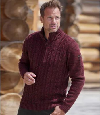 Sweter męski na zimę Atlas For Men ze sklepu: Atlas For Men w kategorii: Swetry męskie - zdjęcie 15A918-39C-13902_10352784