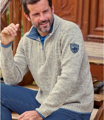 Sweter męski Atlas For Men ze sklepu: Atlas For Men w kategorii: Swetry męskie - zdjęcie 15A918-39C-13902_10732225
