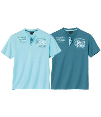 T-shirt męski w stylu klasycznym Atlas For Men ze sklepu: Atlas For Men w kategorii: T-shirty męskie - zdjęcie 15A918-39C-13902_15064845