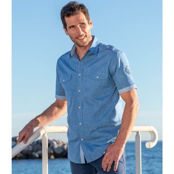 Koszula męska casual Atlas For Men ze sklepu: Atlas For Men w kategorii: Koszule męskie - zdjęcie 15A918-39C-13902_15734710