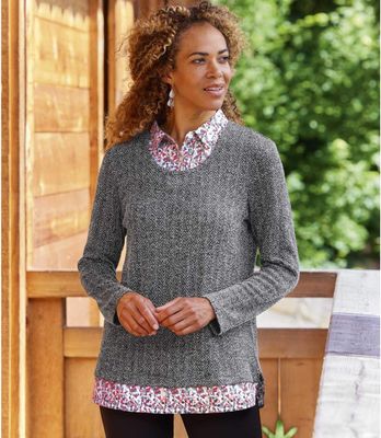 Bluzka damska casualowa Atlas For Men ze sklepu: Atlas For Men w kategorii: Bluzki damskie - zdjęcie 15A918-39C-13902_15914507
