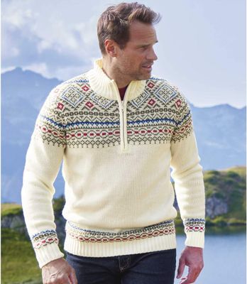 Sweter męski Atlas For Men ze sklepu: Atlas For Men w kategorii: Swetry męskie - zdjęcie 15A918-39C-13902_15969414
