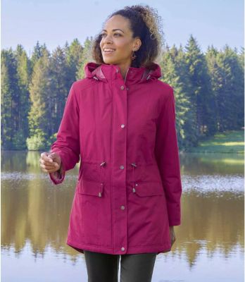 Atlas For Men - Parka damska jesienna ze sklepu: Atlas For Men w kategorii: Parki damskie - zdjęcie 15A918-39C-13902_16230009