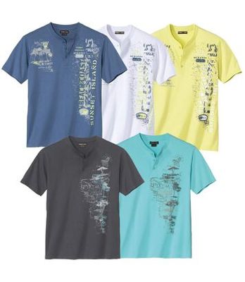 T-shirt męski na wiosnę Atlas For Men ze sklepu: Atlas For Men w kategorii: T-shirty męskie - zdjęcie 15A918-39C-13902_16302326