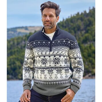 Sweter męski w stylu młodzieżowym Atlas For Men ze sklepu: Atlas For Men w kategorii: Swetry męskie - zdjęcie 15A918-39C-13902_16353499