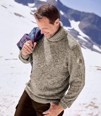 Sweter męski zimowy Atlas For Men ze sklepu: Atlas For Men w kategorii: Swetry męskie - zdjęcie 15A918-39C-13902_16353543