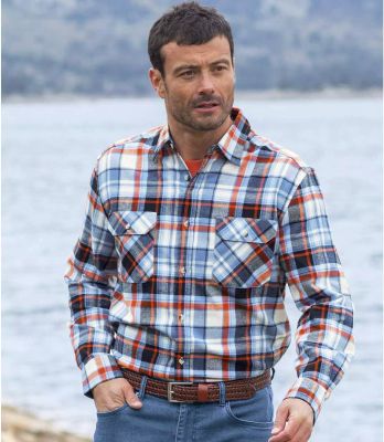 Koszula męska casual Atlas For Men ze sklepu: Atlas For Men w kategorii: Koszule męskie - zdjęcie 15A918-39C-13902_16551546